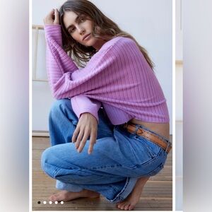 NWT Out From Under Jodie Double Notch Top